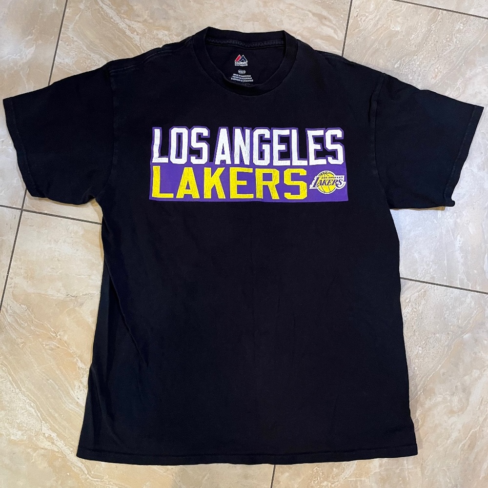 Black Los Angeles Lakers Lonzo Ball NBA Short Sleeve Tee Shirt Jersey